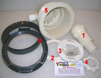 Clamping Ring (with logo) for Jacuzzi HTA Type Jets (#3 IN PHOTO)