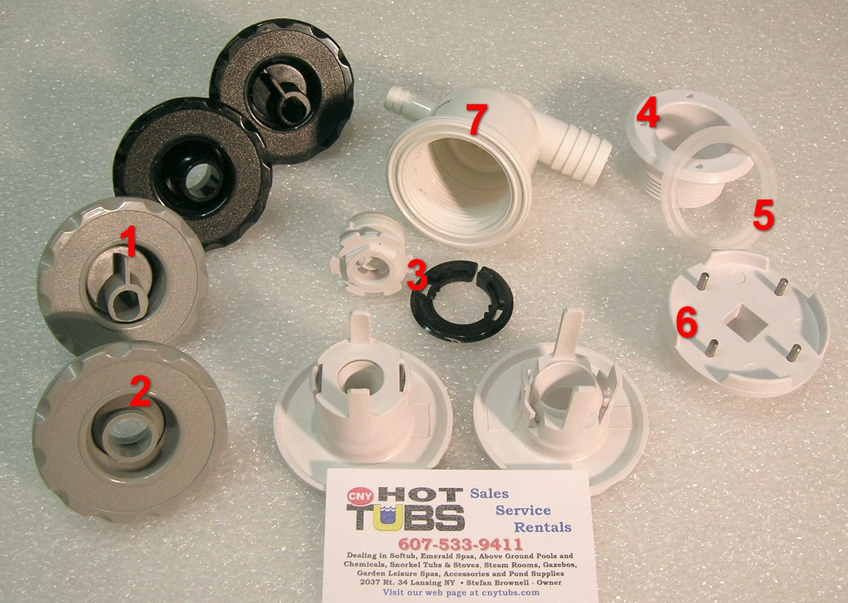 Set of 5 Pentair Spa Jet Diffuser Cyclon Micro 2.95-3.25