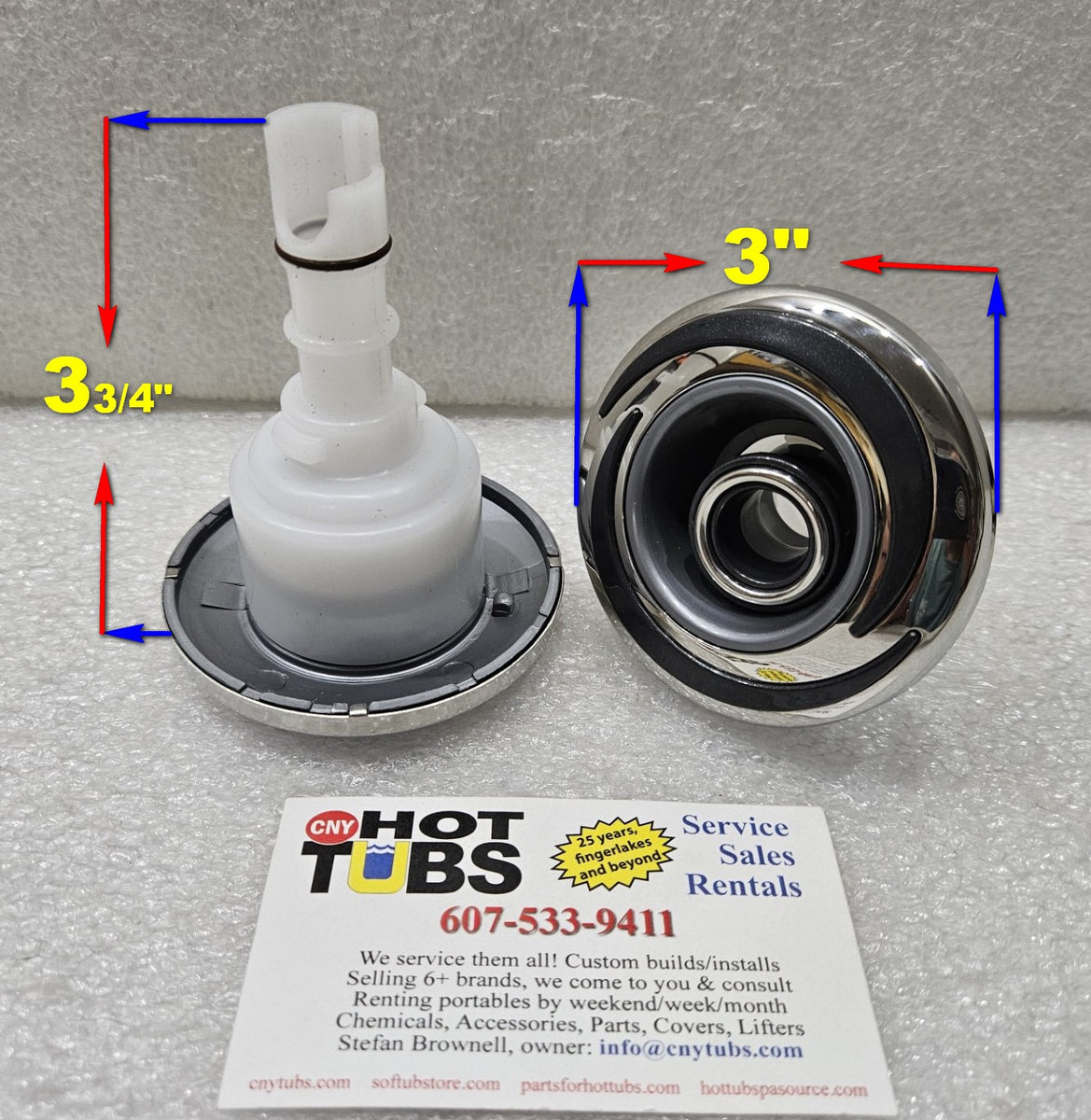 CMP 300 series Pro-Loc directional jet, SS Halo face – Hot Tub Spa Source