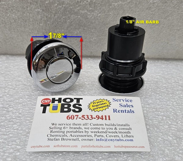 CG Air Button - Chrome