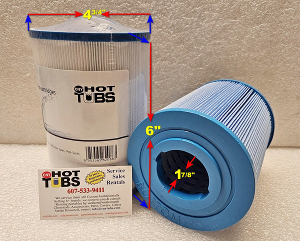 Saratoga Spa Filter 4 3/4 inch X 6 inch Part #74456