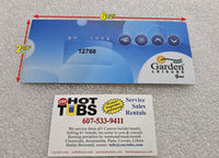 Garden Leisure overlay sticker 1 Pump system