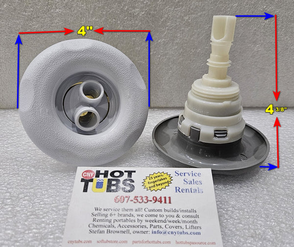 Waterway Poly Storm twin roto thread-in jet