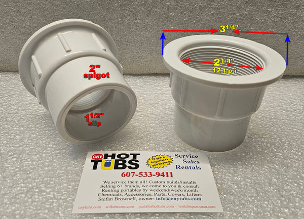 FLANGE/BULKHEAD fitting for 1.5 AND 2 inch PVC