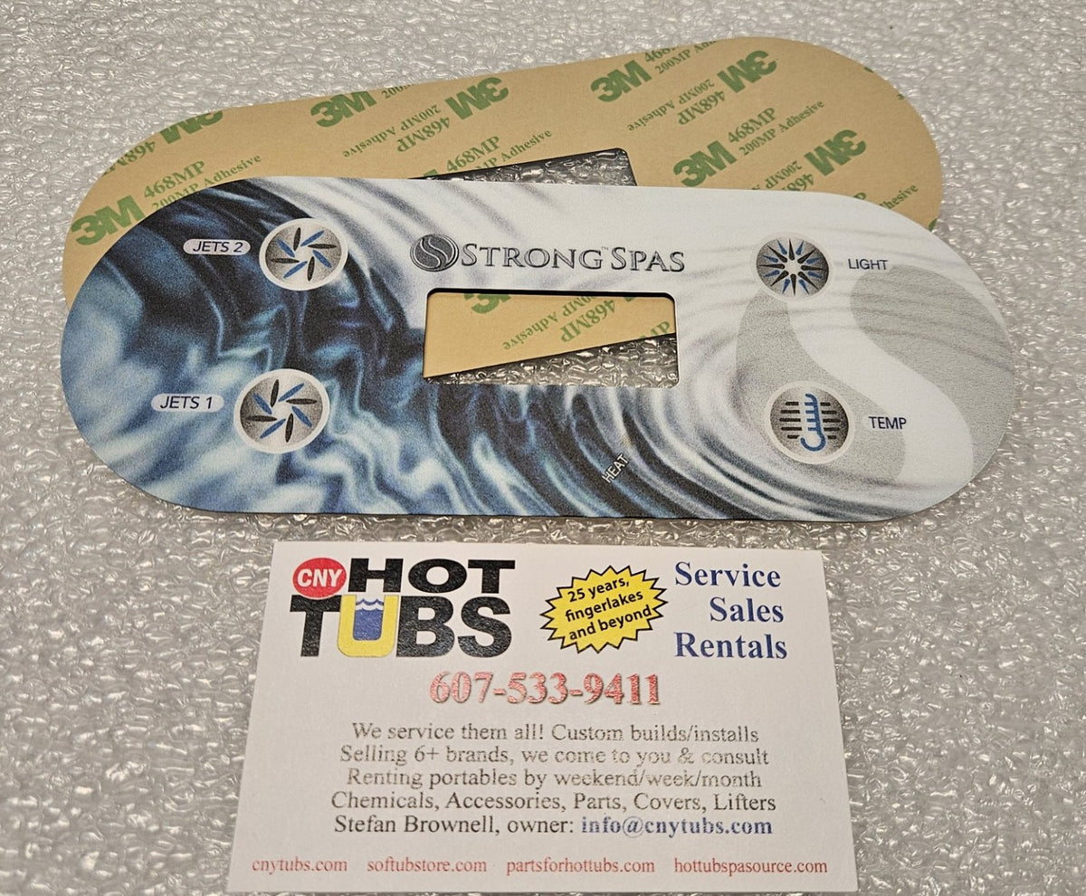 Strong Spas VL406U 2 PUMP Overlay Sticker – Hot Tub Spa Source