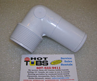 1.5" Threaded PVC Elbow Adapter for Hose