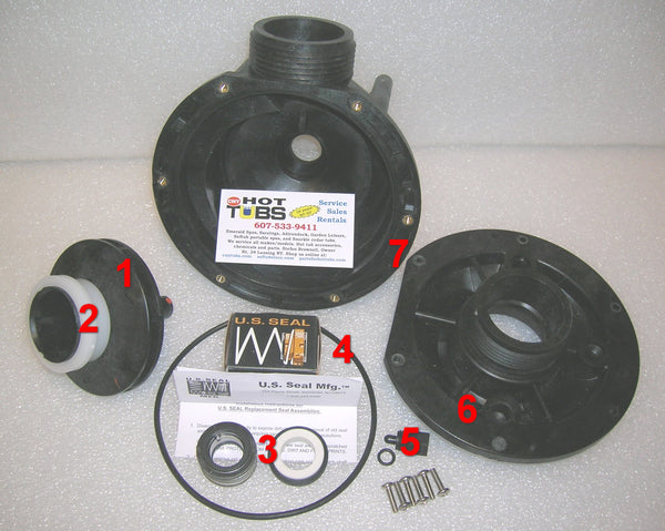 Drain Plug with O-ring for Aqua-Flo FMCP Spa Pump (#5 IN PHOTO)