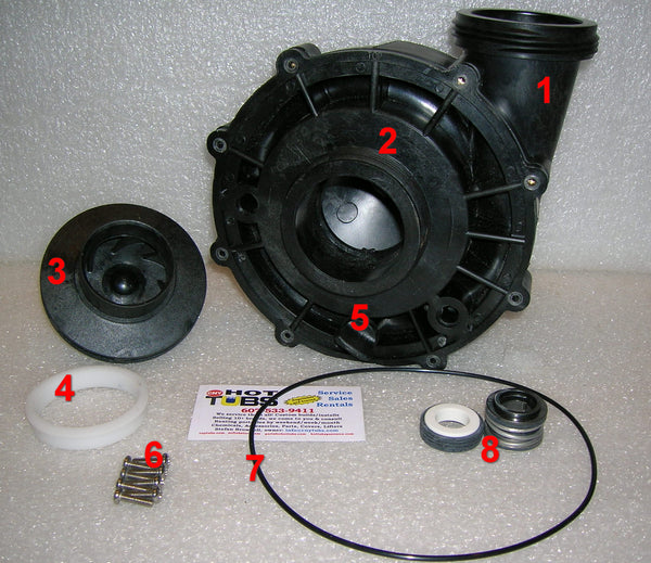 Complete Seal Assembly for Aqua-Flo XP2 48 Frame Spa Pump (#8)