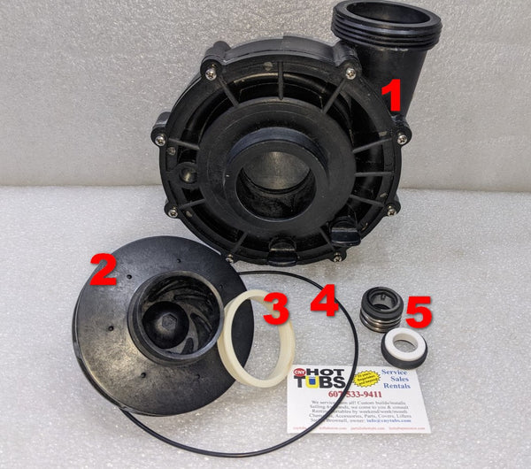 1) Front Bearing & Seal Pump Parts Kit Fits Most Vico Sta-Rite Spa Hot Tub Pumps 1) Front Bearing & Seal Pump Parts Kit Fits Most Vico Sta-Rite Spa Hot Tub Pumps
